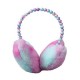 Autumn and winter colorful rendered ear cups, personalized and trendy, heart-shaped ear protection, flexed and thickened, comfortable plush ear tips wholesale