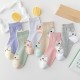 Cross-border autumn and winter collection of cat ladies' cotton mid-calf socks with cute cat faces, Instagram trendy cartoon socks, and animal cotton socks