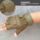 Wholesale tactical gloves, Black Eagle half-finger gloves, outdoor cycling, anti-cut and anti-slip, fitness driving, finger-exposed fishing gloves