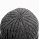 Winter European And American Dome Men's And Women's Hat Simple Joker Knitted Wool Beanless Fleece-lined Double Outdoor Warm Hat