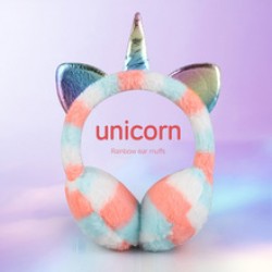 Winter unicorn ear cups, warm ear covers, ear sequins, ear bags, cute ear protection, cold protection, plush cross-border