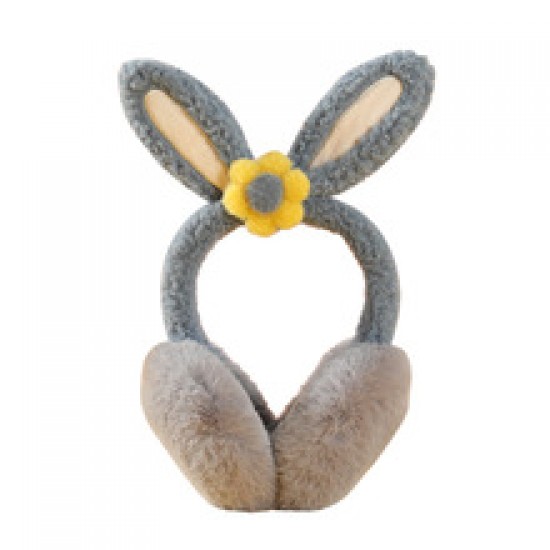Wholesale of adjustable rabbit ear cups for women and children, winter warmth, folding ear protectors, ear warmers, cartoon ear bags for men