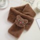 Cartoon scarf, warm scarf for adults and children, thick and warm for kids, plush scarf for girls and boys