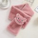 Cartoon scarf, warm scarf for adults and children, thick and warm for kids, plush scarf for girls and boys